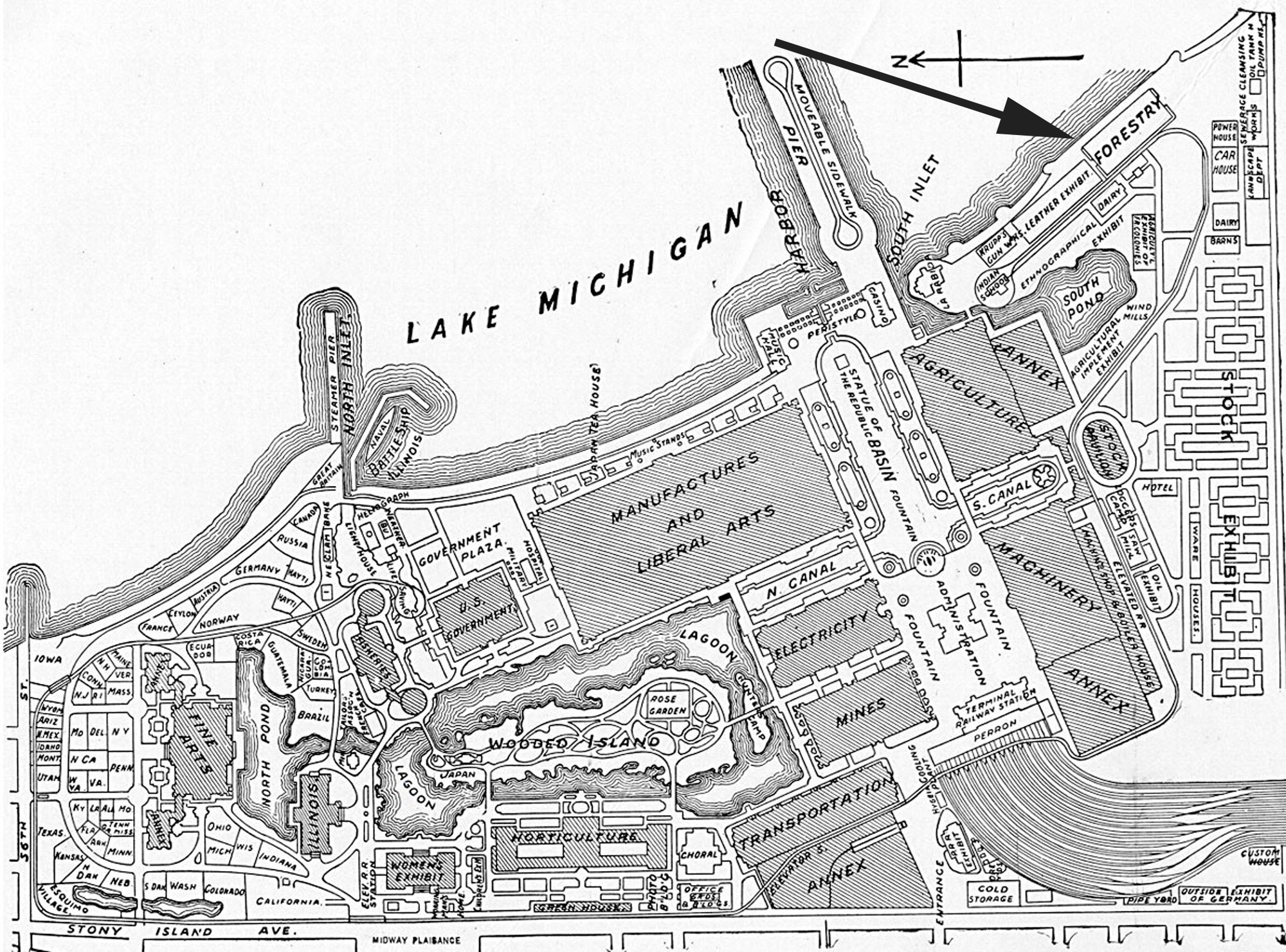 Forestry Building plan, 1893