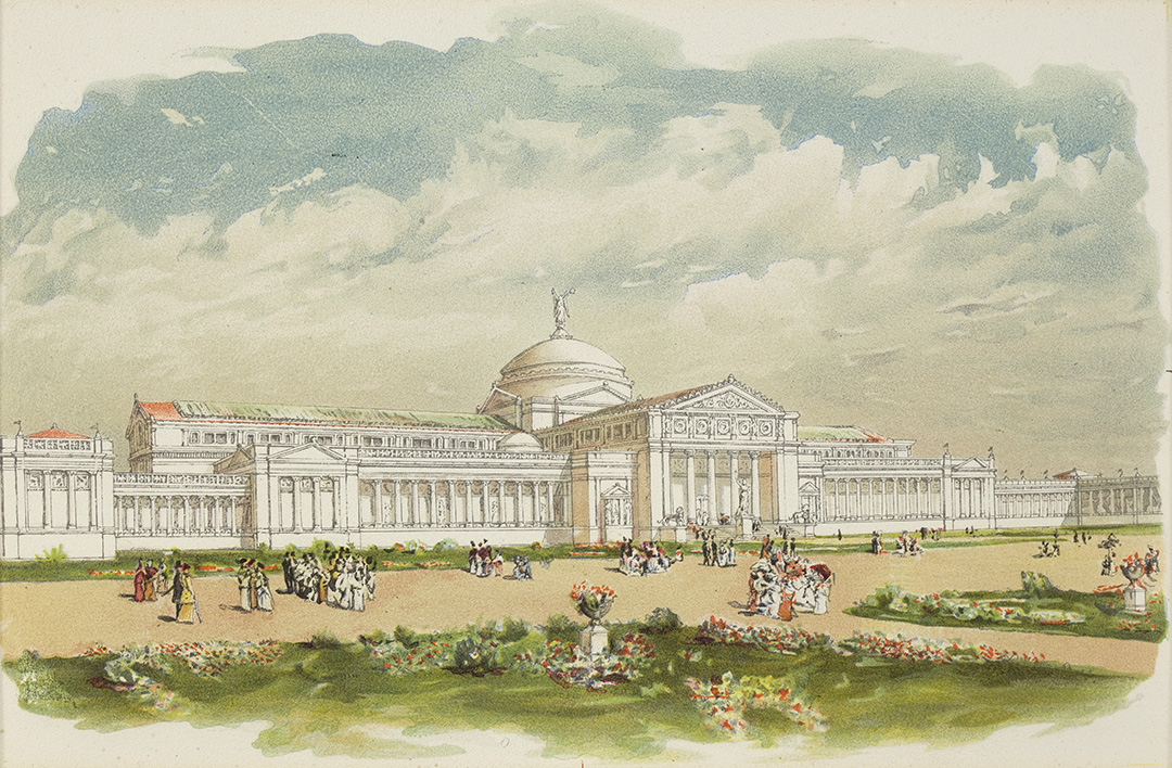 Childe Hassam, Fine Art Palace, from World's Columbian Exposition Art Portfolio