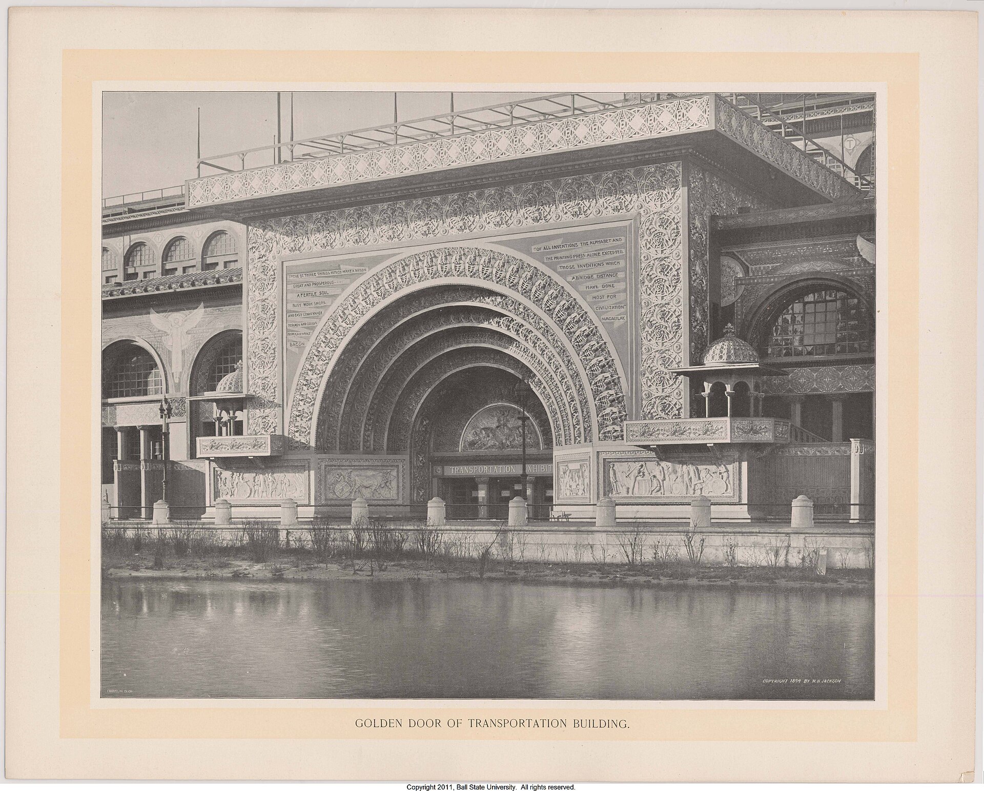 The Golden Door of the Transportation Building, by Adler & Sullivan
