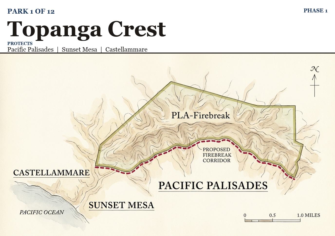 Topanga Crest park boundary
