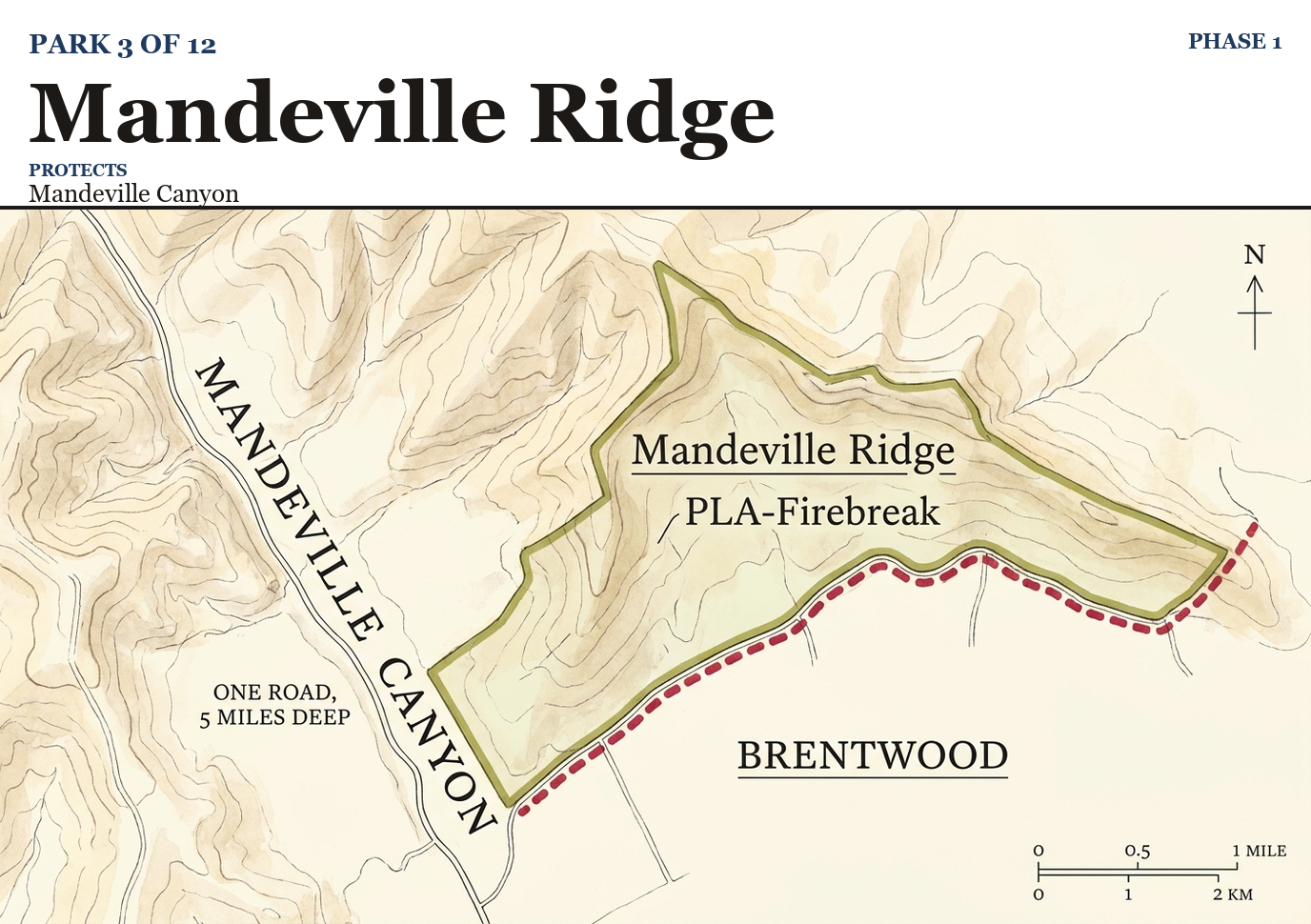 Mandeville Ridge park boundary