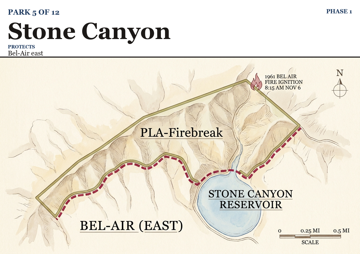 Stone Canyon park boundary