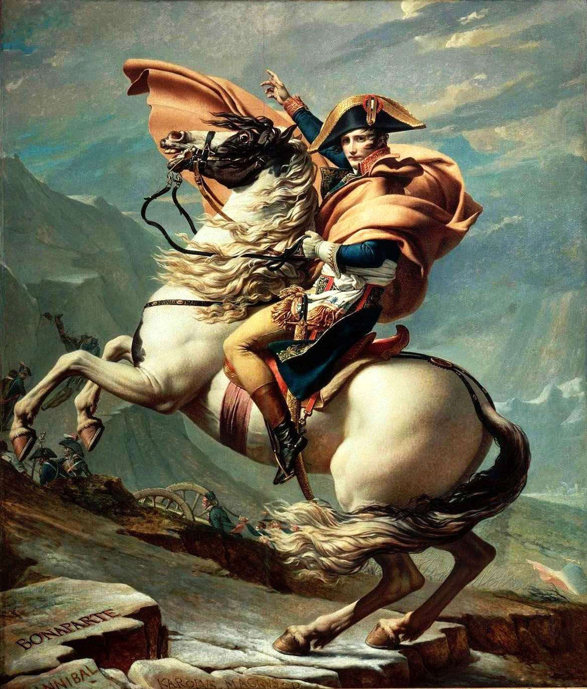 Napoleon Crossing the Alps, by Jacques-Louis David