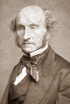 John Stuart Mill, photographed by John Watkins, 1865.