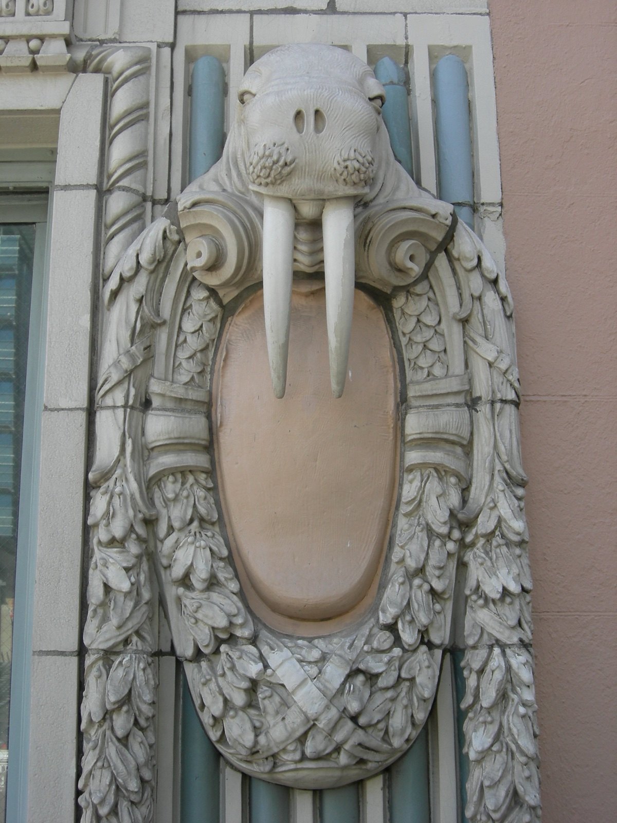 Walrus head on the Arctic Building