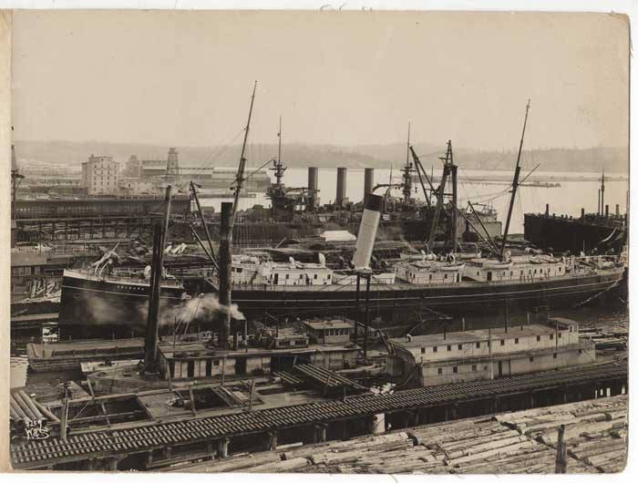 Skinner and Eddy shipyard, about 1917